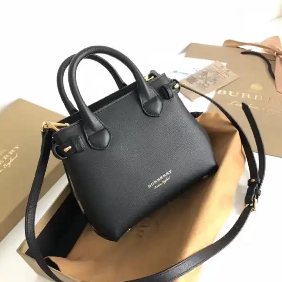 Official First Bag Ru The Banner Leather Baby Burberry Check House and in 0602